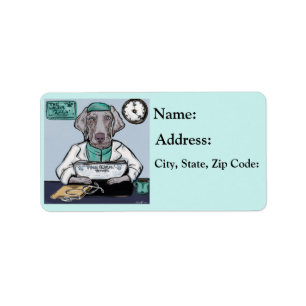 Weim-Doktor Adressaufkleber