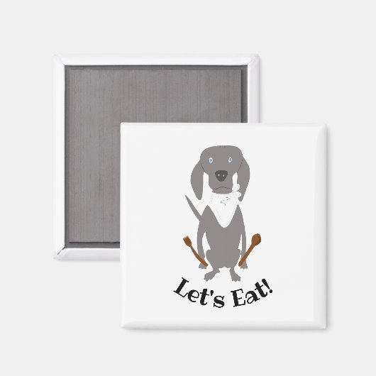 Weim Koch Weimaraner Gray Ghost Dog Cook Magnet (Vorderseite/Rückseite)