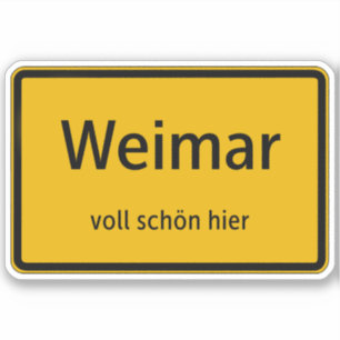 Weimar Aufkleber Sticker Autoaufkleber
