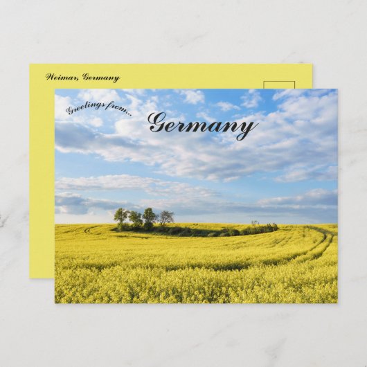 Weimar Deutschland Postkarte (Vorne/Hinten)