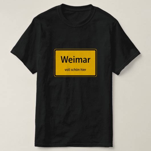 Weimar Herren Männer T-Shirt Tshirt Shirt (Design vorne)