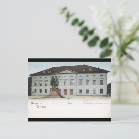 Weimar Hoftheater Postkarte (Stehend Vorderseite)
