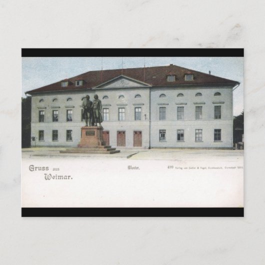Weimar Hoftheater Postkarte (Vorderseite)