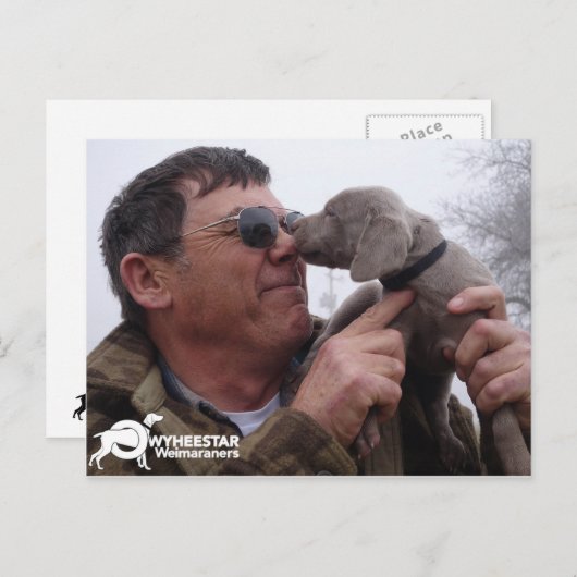 Weimar Kisses für Cliff Postkarte (Vorne/Hinten)