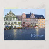 Weimar Marktplatz photo Postkarte (Vorderseite)