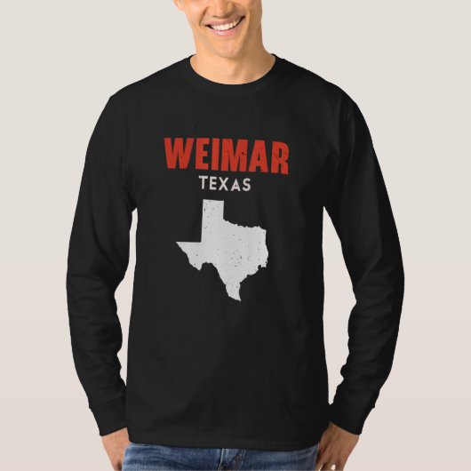 Weimar Texas USA State America Travel Texas T-Shirt (Vorderseite)