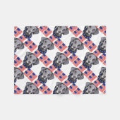 Weimarana Fleecedecke (Vorderseite (Horizontal))