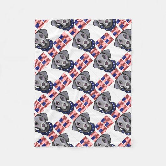 Weimarana Fleecedecke (Vorderseite)