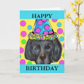 WEIMARANA KARTE (Gelbe Blume)