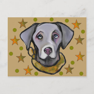 Weimarana Soldat Postkarte