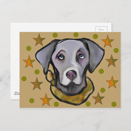 Weimarana Soldier Postkarte (Vorne/Hinten)