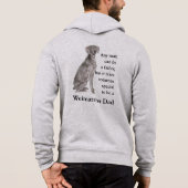 Weimarander Vater Hoodie (Rückseite)