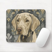Weimaraner AI Art Mouse Pad Mousepad (Mit Mouse)