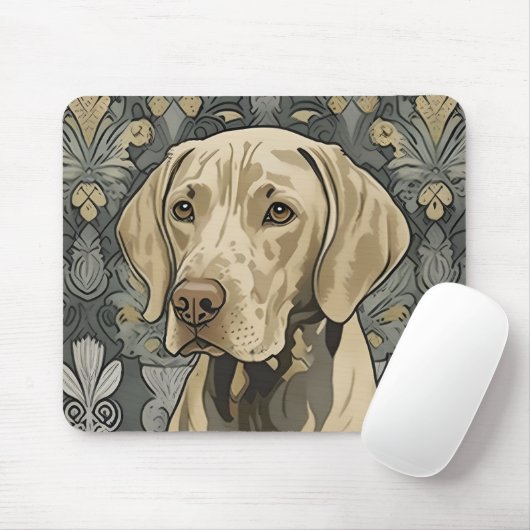 Weimaraner AI Art Mouse Pad Mousepad (Mit Mouse)