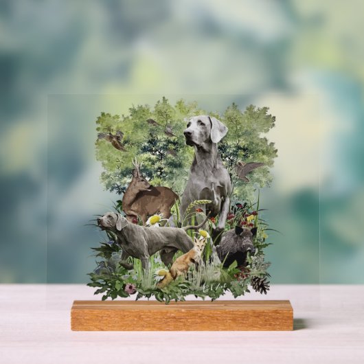 Weimaraner Art Acrylschild (Neutral)