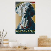 Weimaraner Art Dec Poster (Küche)