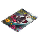 Weimaraner auf dem Paddle: Ein Landschaftliches Ab Notizblock (Linke Seite)