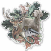  Weimaraner  Aufkleber (Vorderseite)