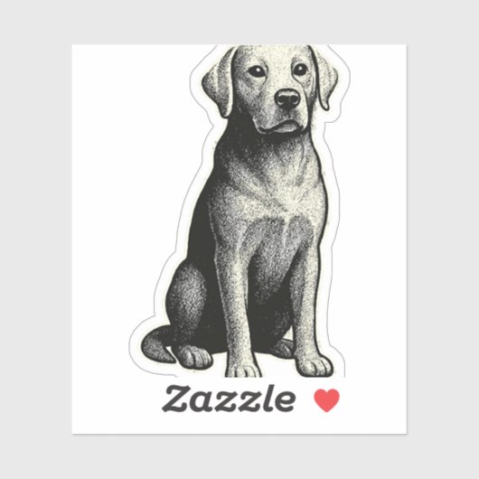 Weimaraner Aufkleber (Blatt)