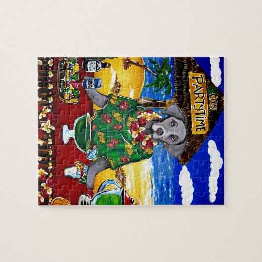 Weimaraner Barkeeper Puzzle (Horizontal)