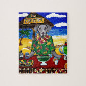 Weimaraner Barkeeper Puzzle (Vertikal)