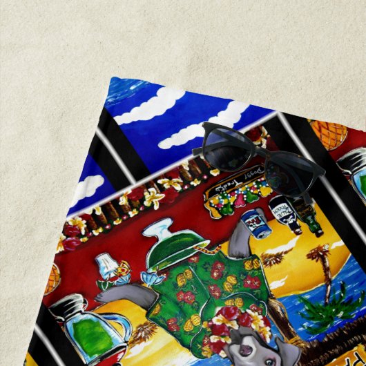 Weimaraner Barkeeper Strandtuch (Beispiel)