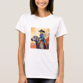 Weimaraner Barrel Racing T-Shirt (Vorderseite)