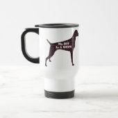Weimaraner BESTE FREUNDIN Reisebecher (Links)