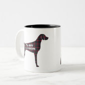 Weimaraner BESTE FREUNDIN Tasse (Vorderseite Links)