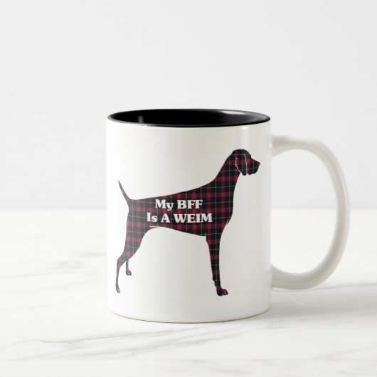 Weimaraner BESTE FREUNDIN Tasse (Rechts)