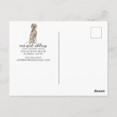 Weimaraner-Bewegung Ankündigung Postkarte (Rückseite)