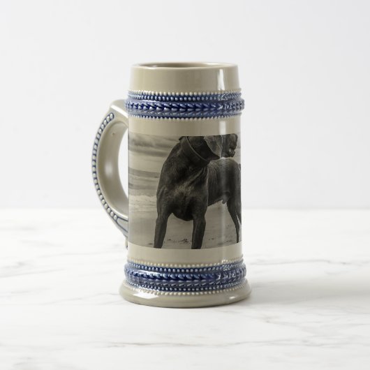 weimaraner bierglas (Vorderseite Links)