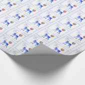 Weimaraner Birthday Geschenkpapier (Ecke)