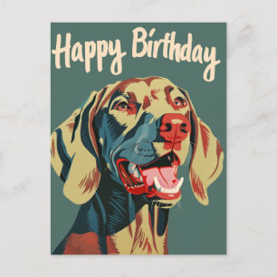 Weimaraner Birthday Postkarte