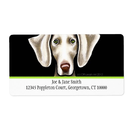 Weimaraner Black n Olive Traditionelles (Vorne)