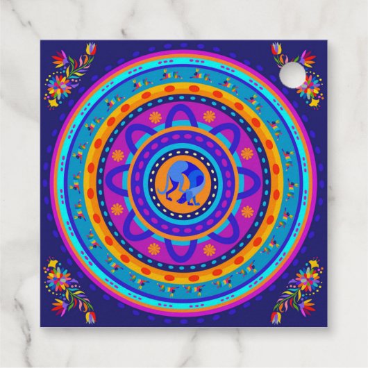 Weimaraner & Bunnies Geschenkanhänger (Rückseite)