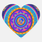 Weimaraner & Bunnies Herz-Aufkleber (Vorderseite)