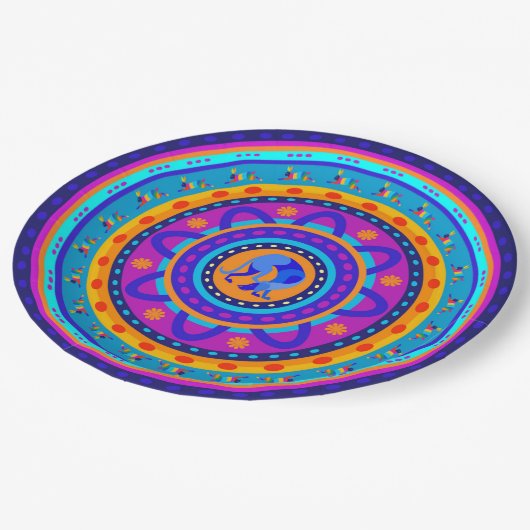 Weimaraner & Bunnies Pappteller (Schrägansicht)