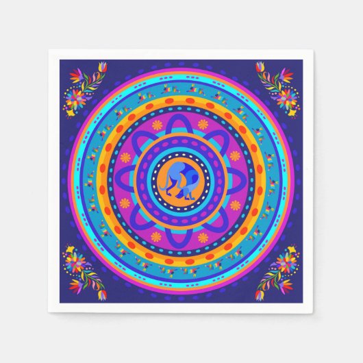 Weimaraner & Bunnies Serviette (Vorderseite)