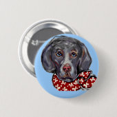 Weimaraner Button (Vorne & Hinten)