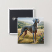 Weimaraner Button (Vorne & Hinten)