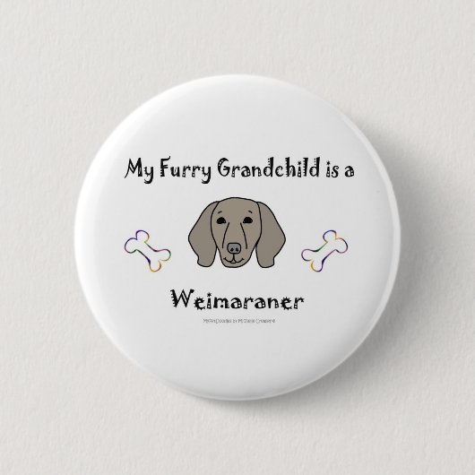 Weimaraner Button (Vorderseite)