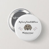Weimaraner Button (Vorne & Hinten)
