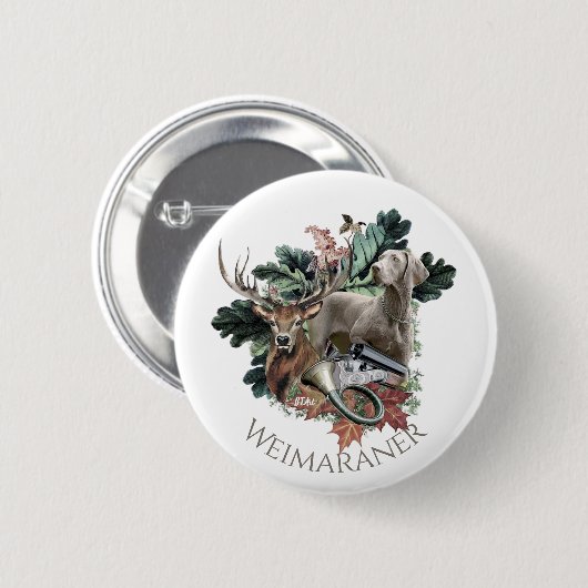  Weimaraner  Button (Vorne & Hinten)