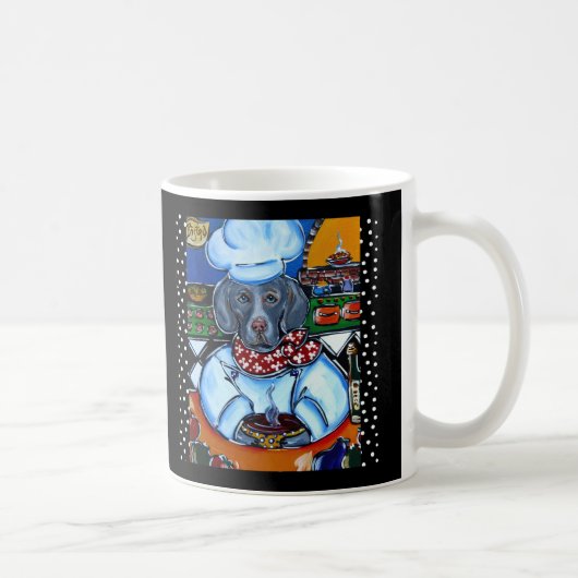 Weimaraner Chef Kaffeetasse (Rechts)