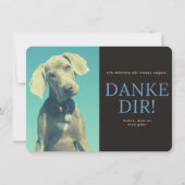 Weimaraner Dankeskarte (Vorderseite)
