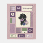 Weimaraner-Decke| Mittel Fleecedecke (Vorderseite)