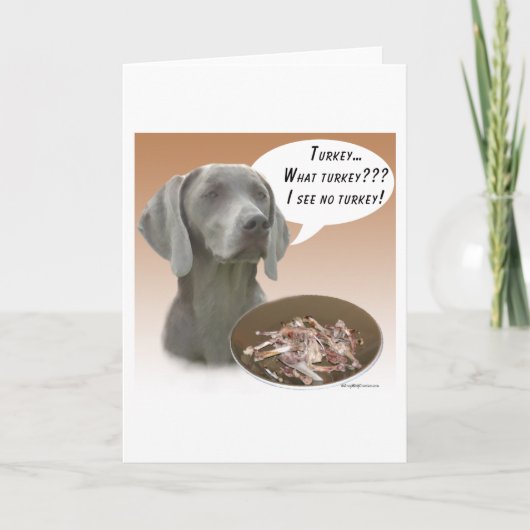 Weimaraner die Türkei Karte (Vorderseite)
