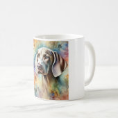 Weimaraner Dog 200624AREF211 - Watercolor Kaffeetasse (VorderseiteRechts)