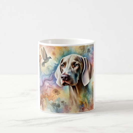 Weimaraner Dog 200624AREF211 - Watercolor Kaffeetasse (Mittel)